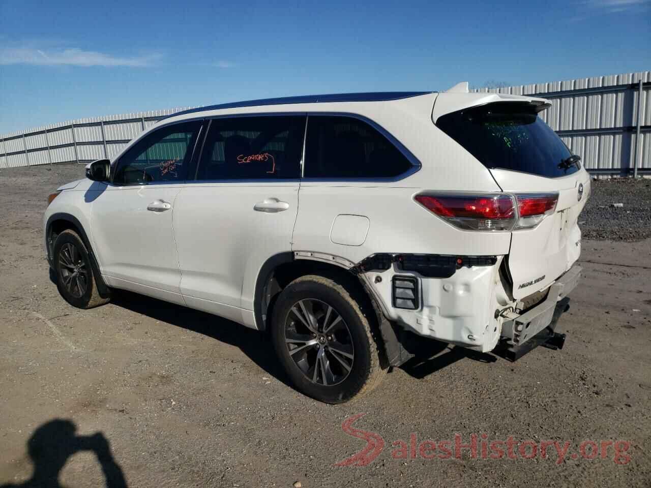 5TDJKRFH3GS262330 2016 TOYOTA HIGHLANDER