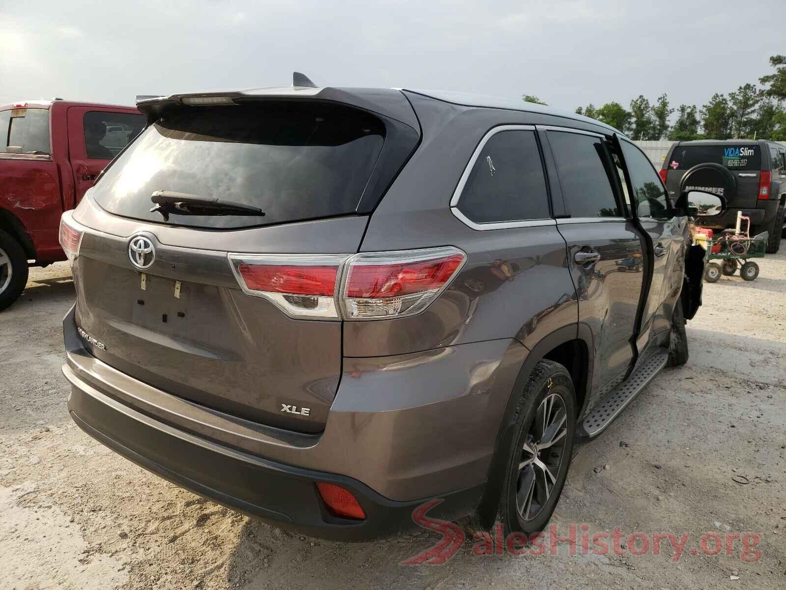 5TDKKRFH8GS504436 2016 TOYOTA HIGHLANDER