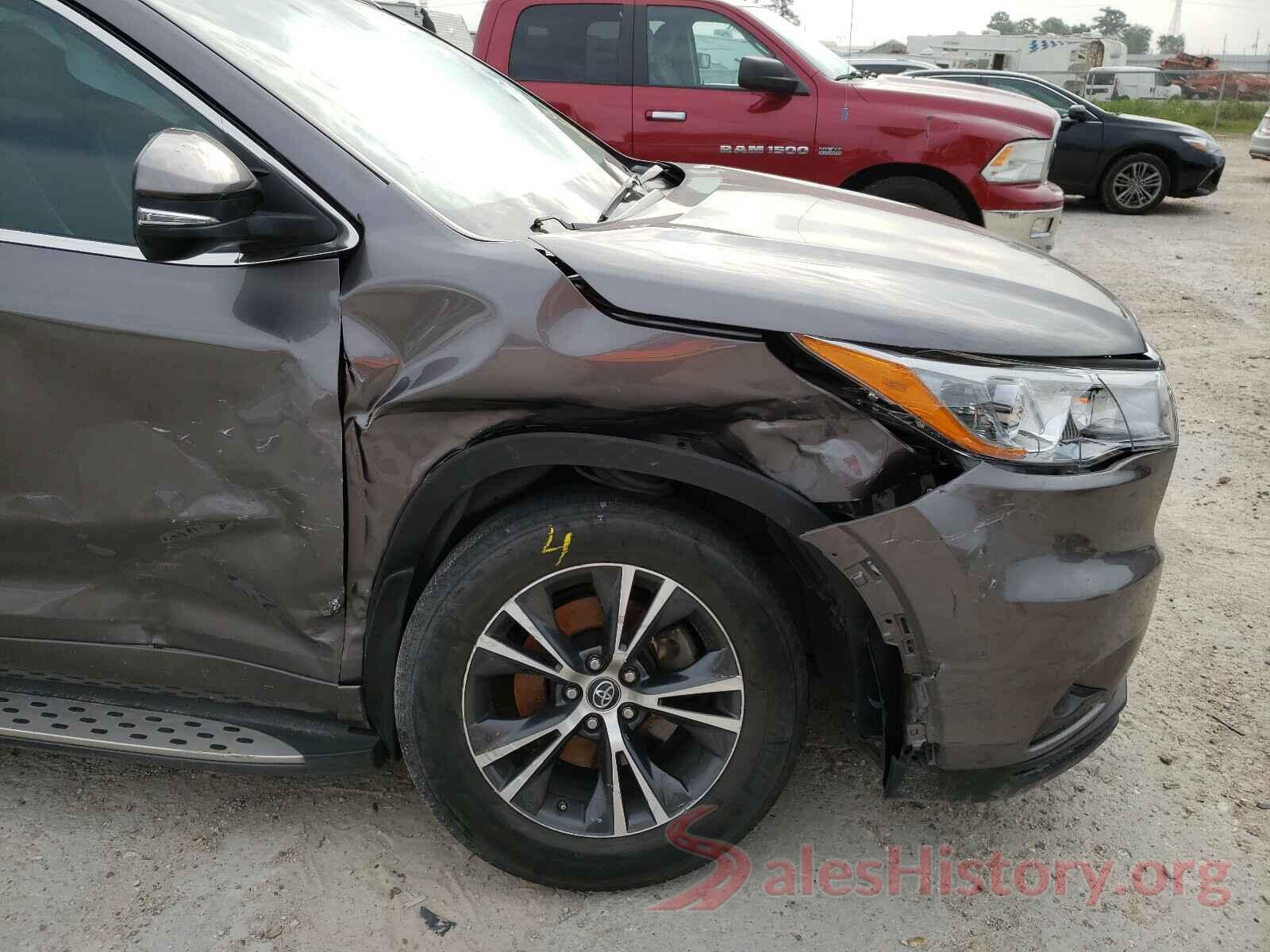 5TDKKRFH8GS504436 2016 TOYOTA HIGHLANDER