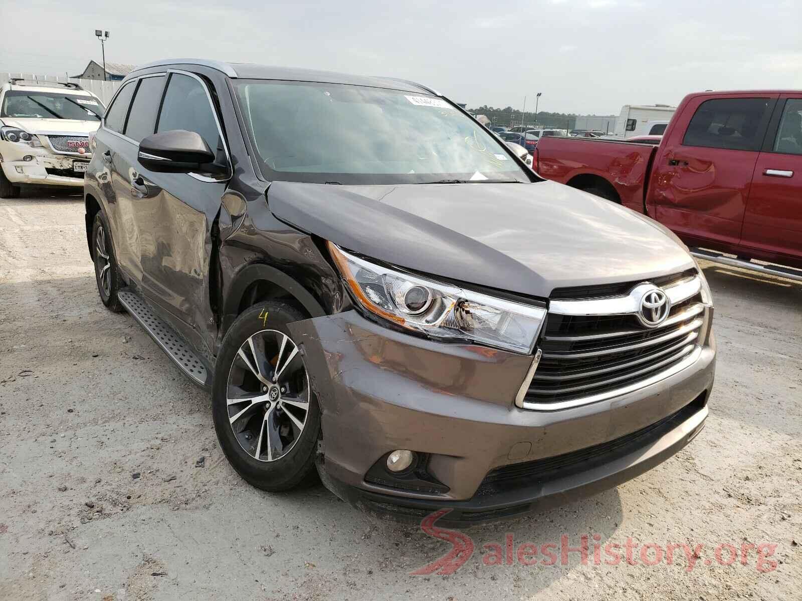 5TDKKRFH8GS504436 2016 TOYOTA HIGHLANDER