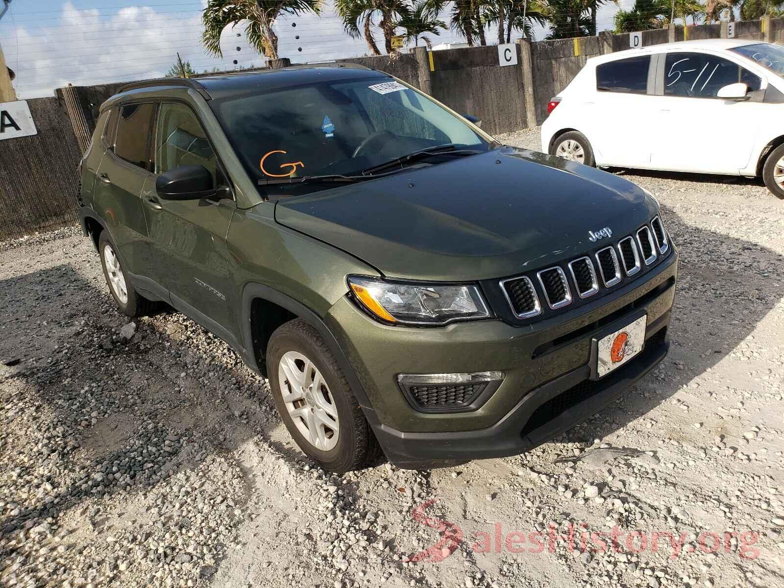 3C4NJCABXJT411012 2018 JEEP COMPASS