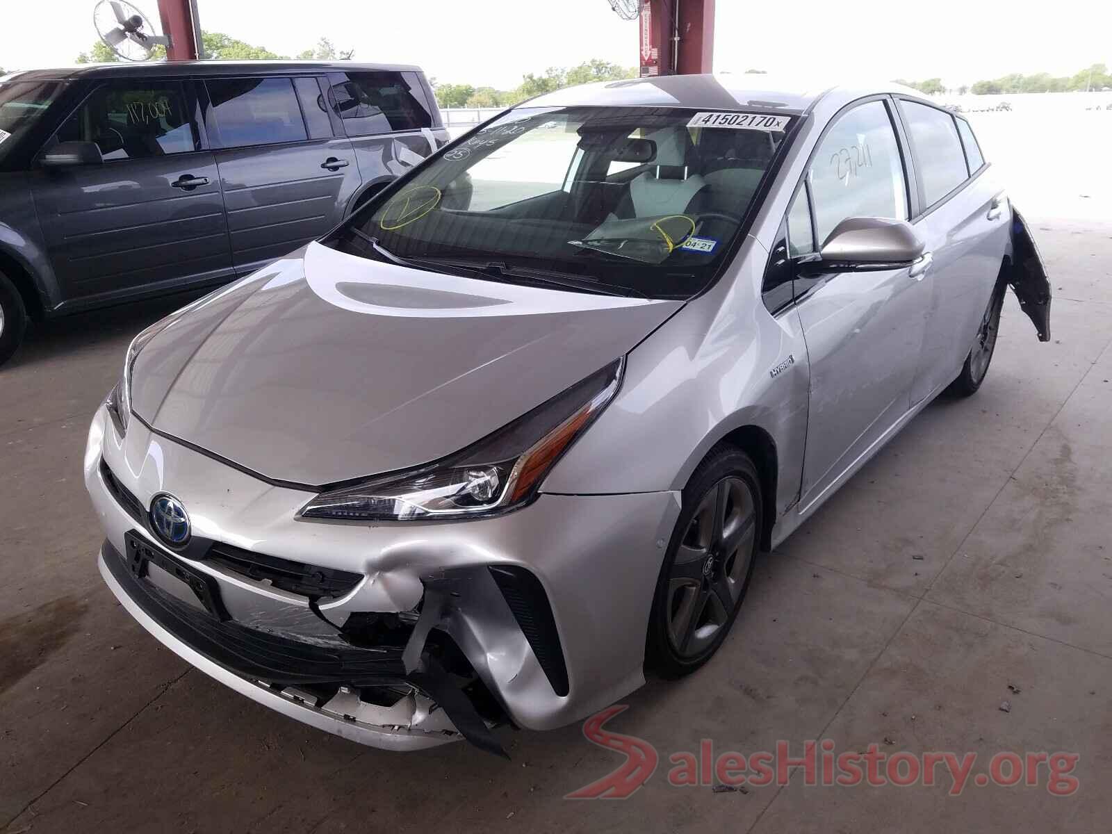 JTDKARFU0K3077148 2019 TOYOTA PRIUS