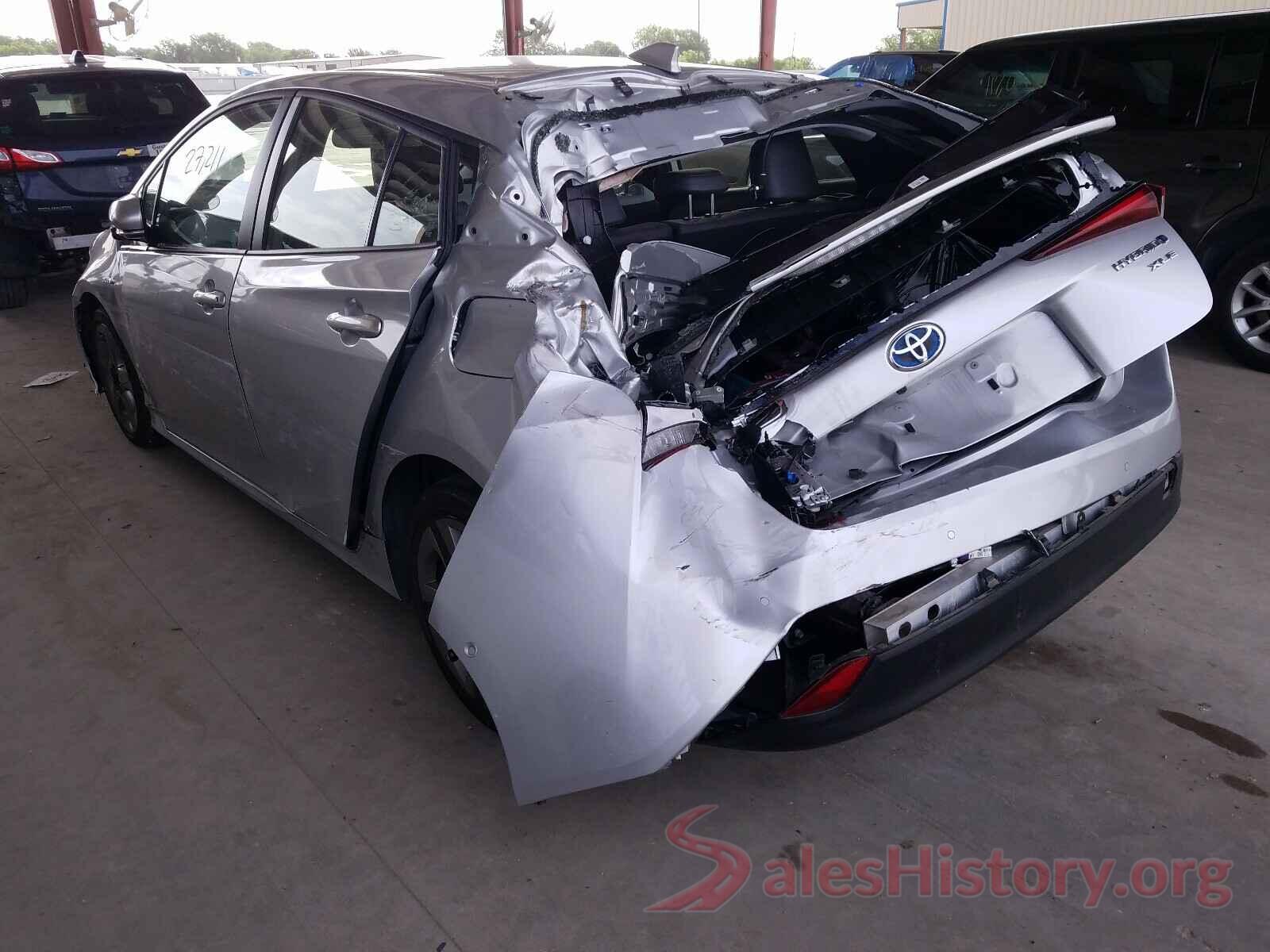 JTDKARFU0K3077148 2019 TOYOTA PRIUS