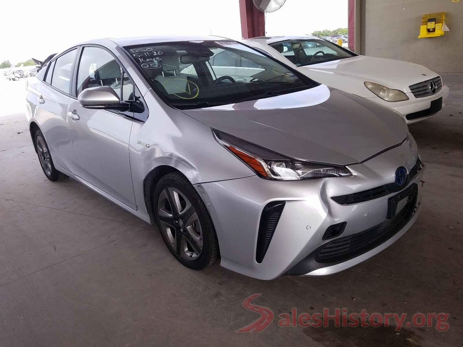 JTDKARFU0K3077148 2019 TOYOTA PRIUS