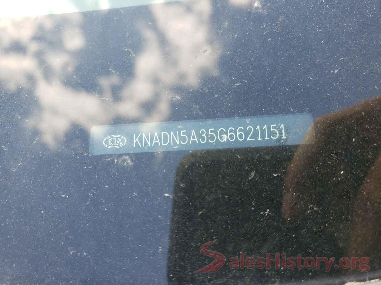 KNADN5A35G6621151 2016 KIA RIO