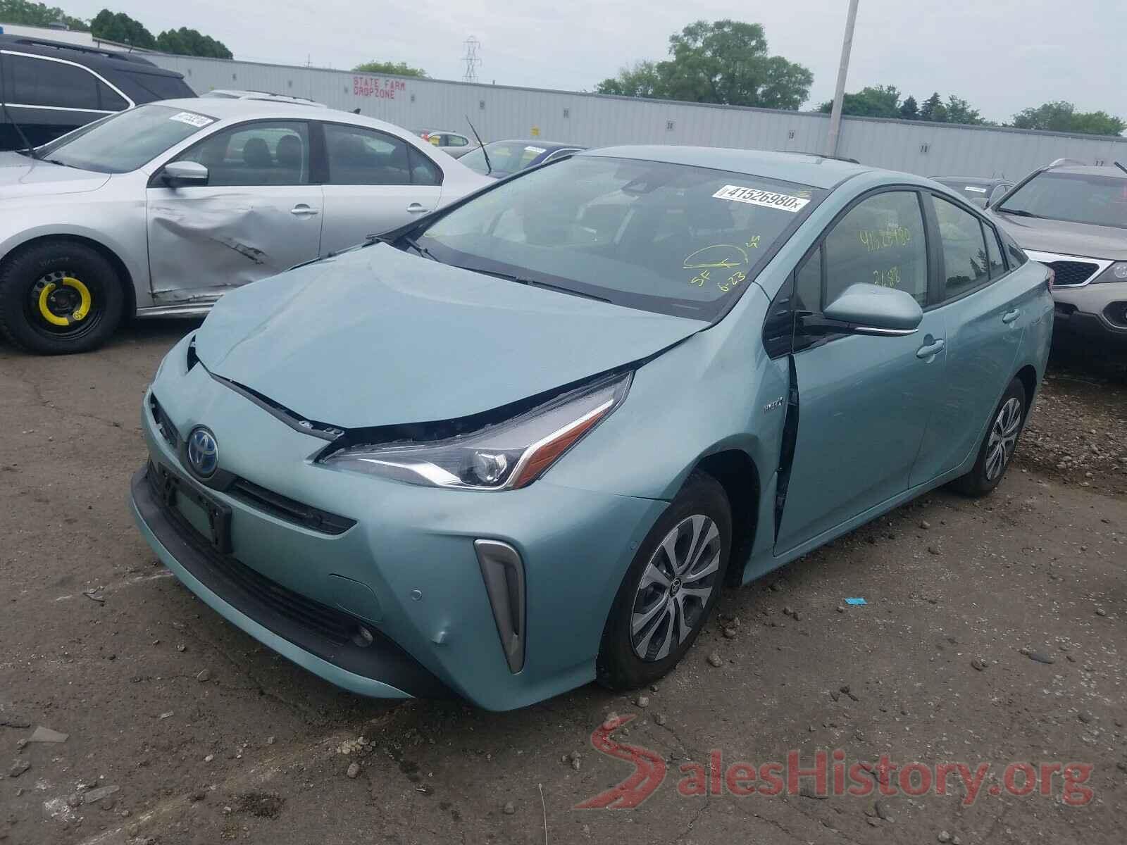 JTDL9RFU6K3004640 2019 TOYOTA PRIUS