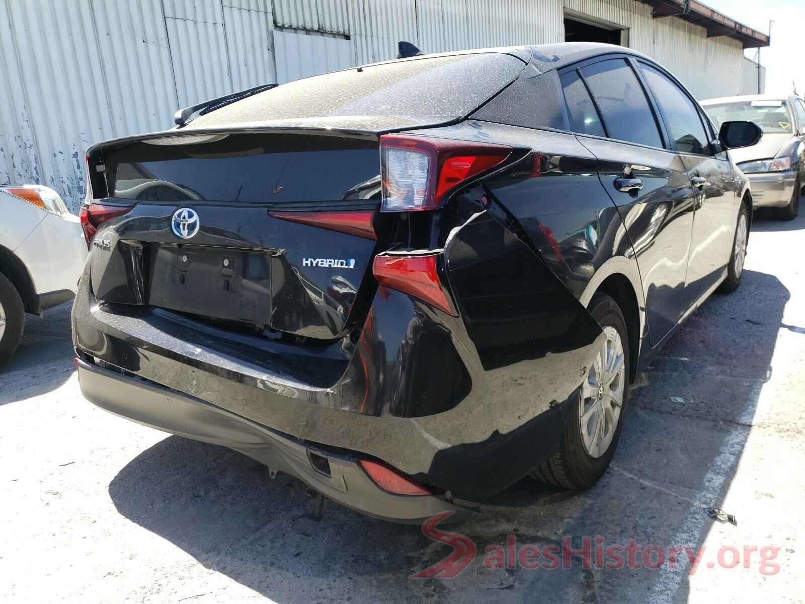 JTDKARFU4K3084538 2019 TOYOTA PRIUS