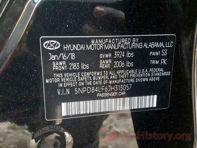 5NPD84LF6JH313057 2018 HYUNDAI ELANTRA