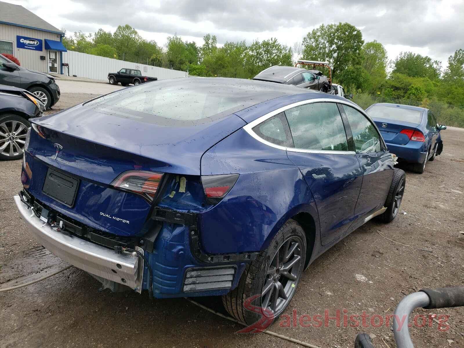 5YJ3E1EB5KF454361 2019 TESLA MODEL 3