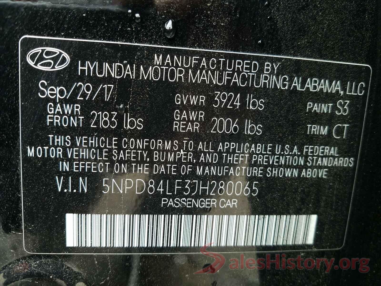 5NPD84LF3JH280065 2018 HYUNDAI ELANTRA