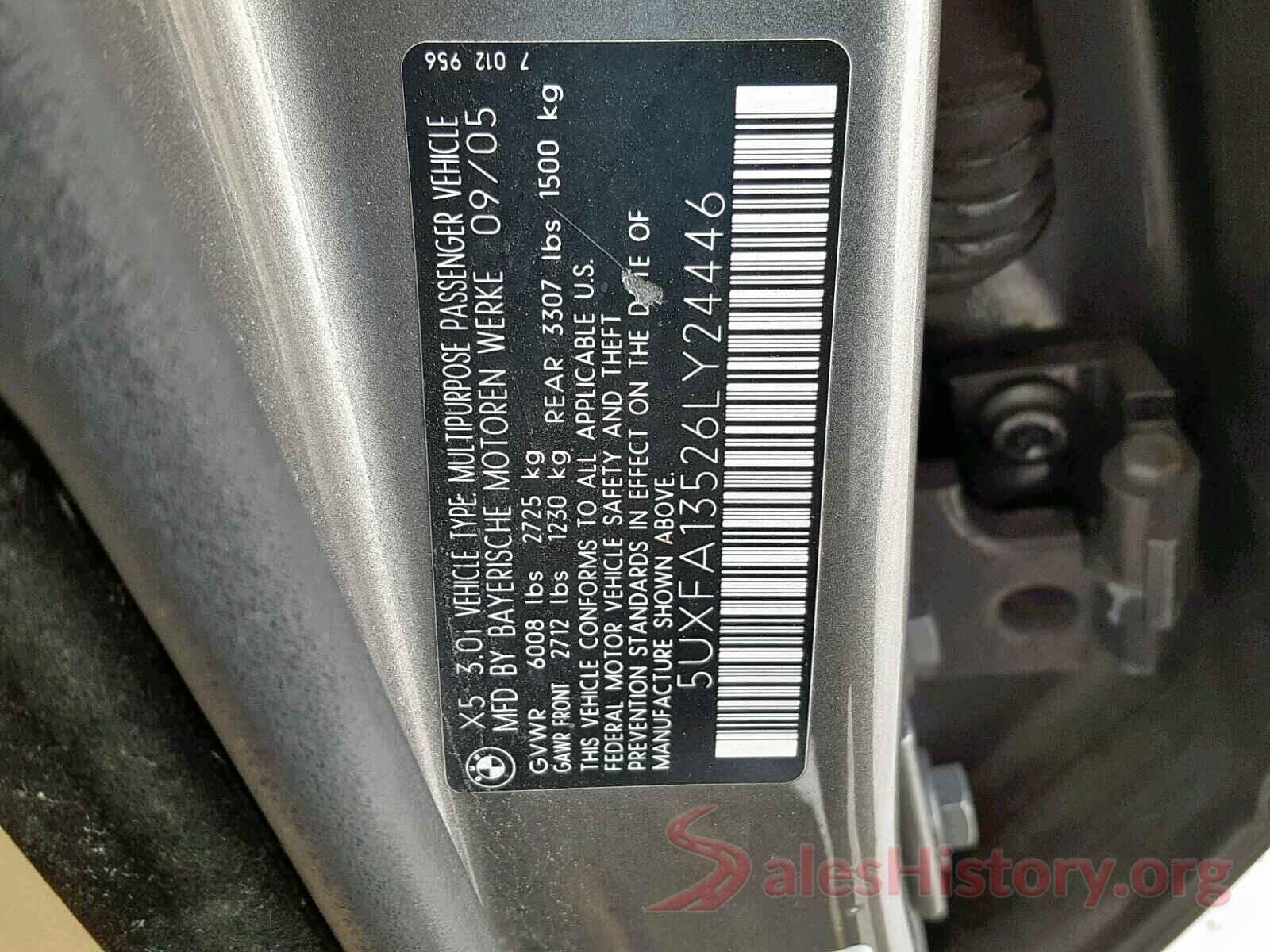 5UXFA13526LY24446 2006 BMW X5