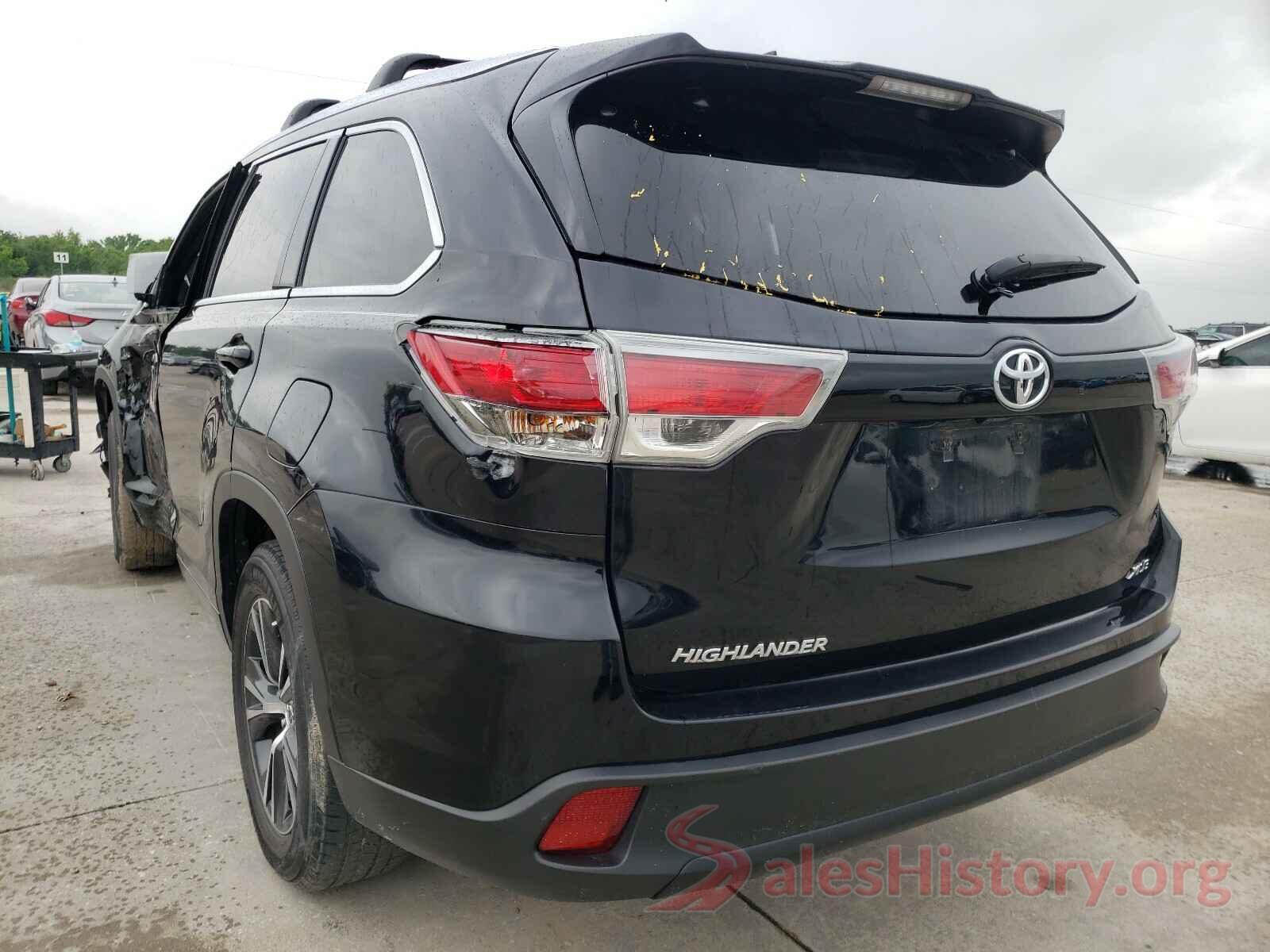 5TDKKRFH5GS144624 2016 TOYOTA HIGHLANDER