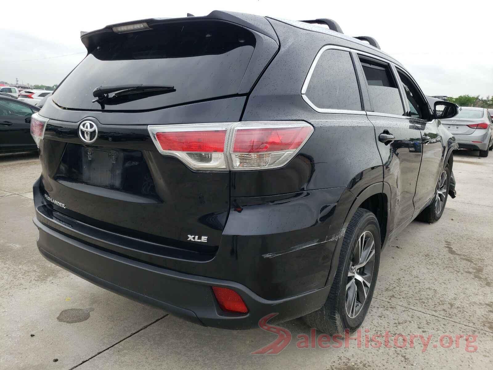 5TDKKRFH5GS144624 2016 TOYOTA HIGHLANDER