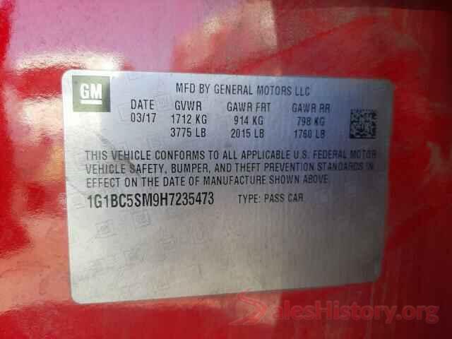 1G1BC5SM9H7235473 2017 CHEVROLET CRUZE