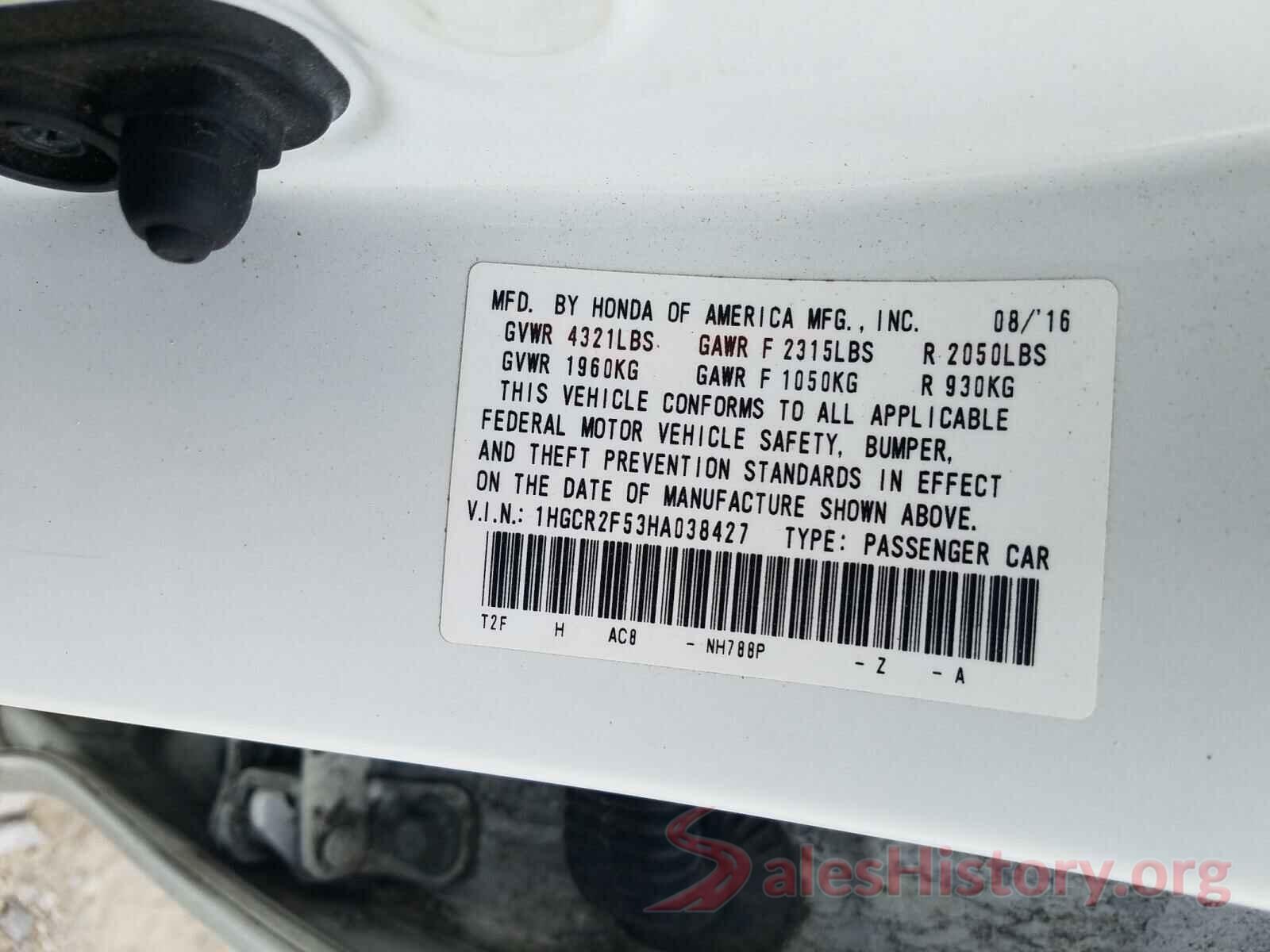 1HGCR2F53HA038427 2017 HONDA ACCORD