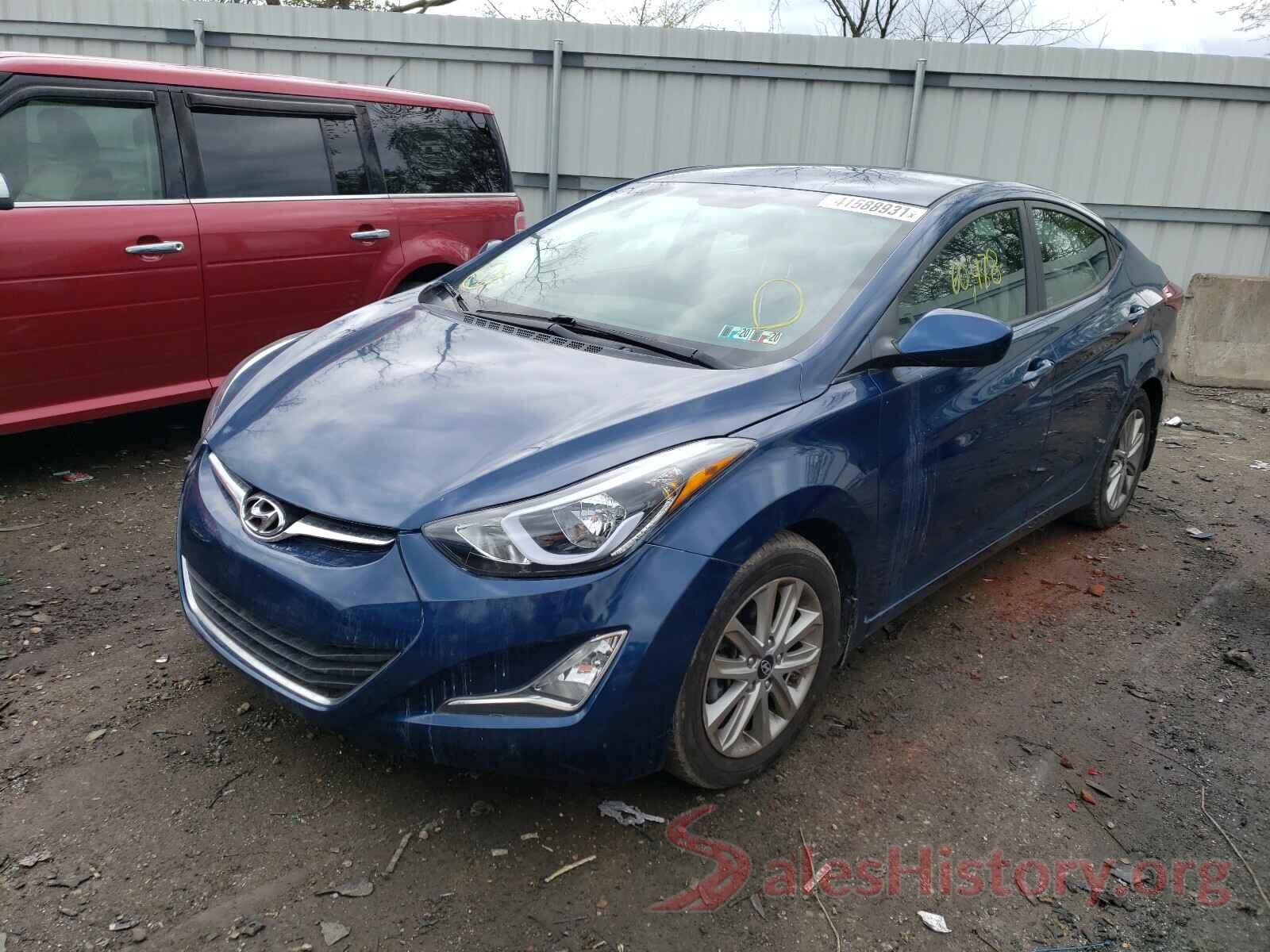 KMHDH4AE7GU520755 2016 HYUNDAI ELANTRA