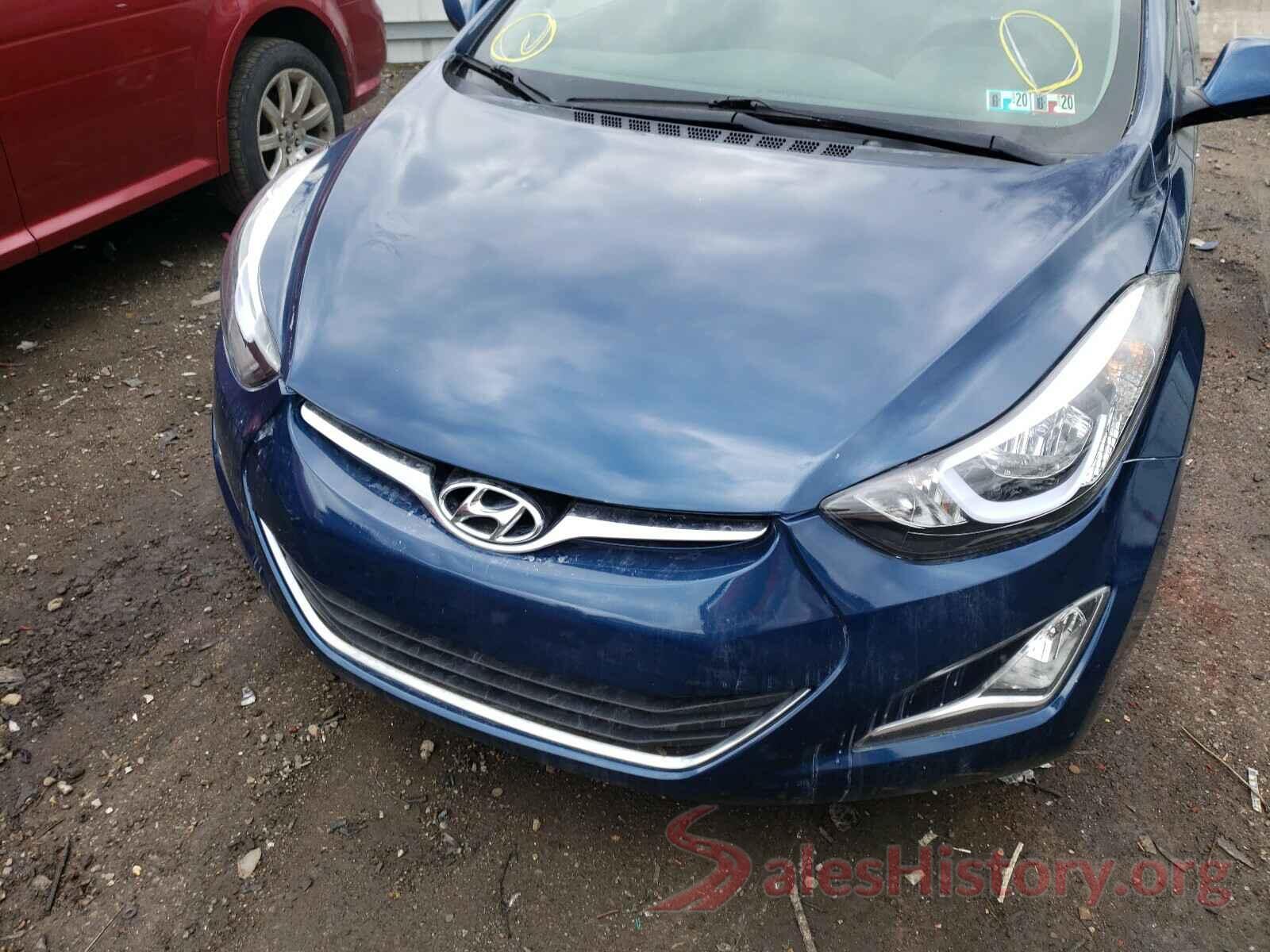 KMHDH4AE7GU520755 2016 HYUNDAI ELANTRA