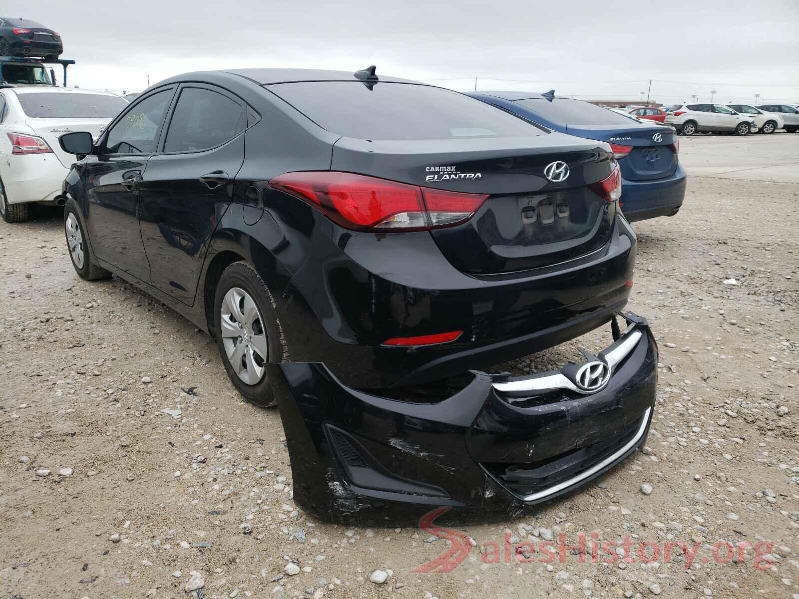 5NPDH4AE9GH718252 2016 HYUNDAI ELANTRA