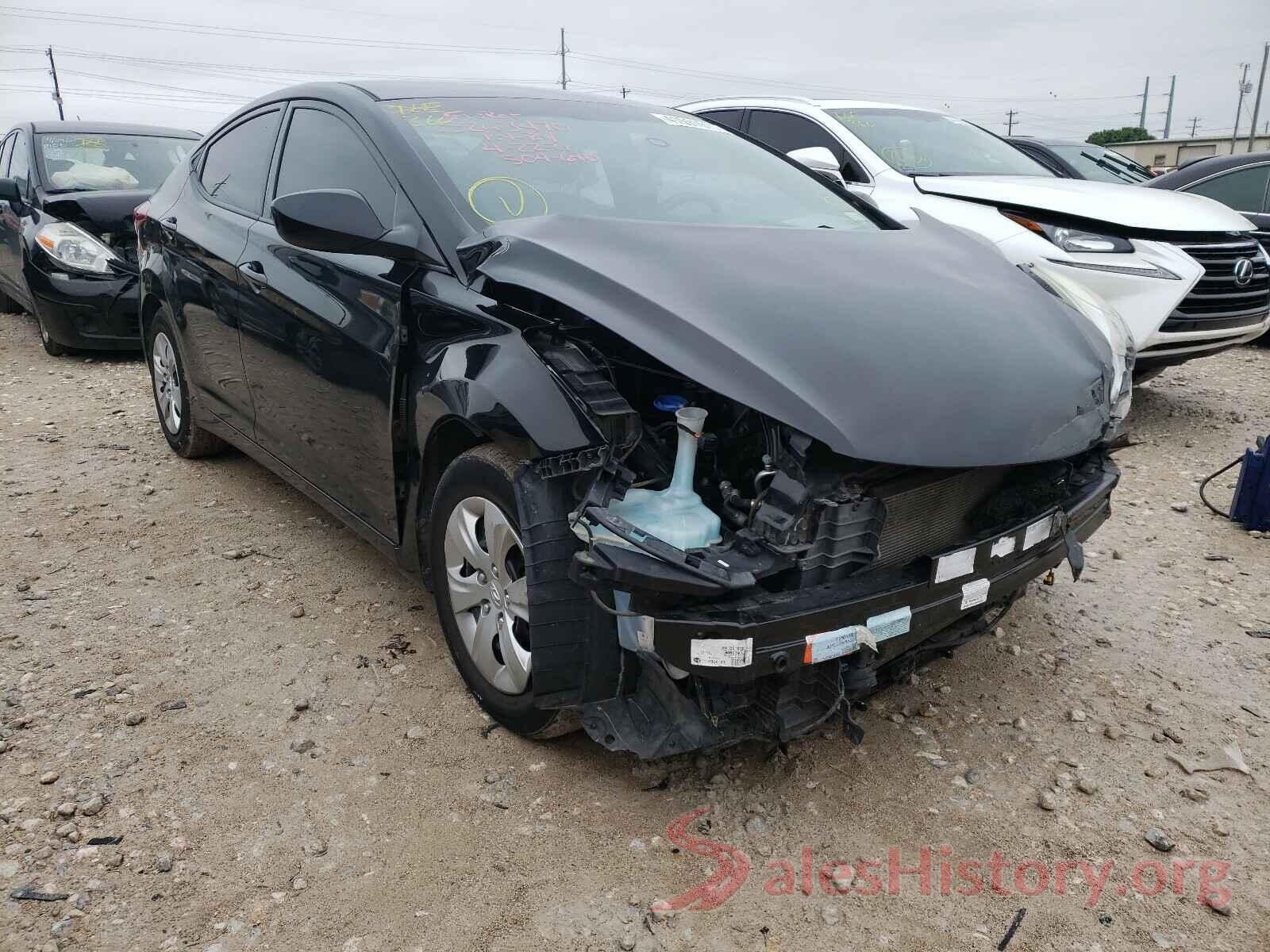 5NPDH4AE9GH718252 2016 HYUNDAI ELANTRA