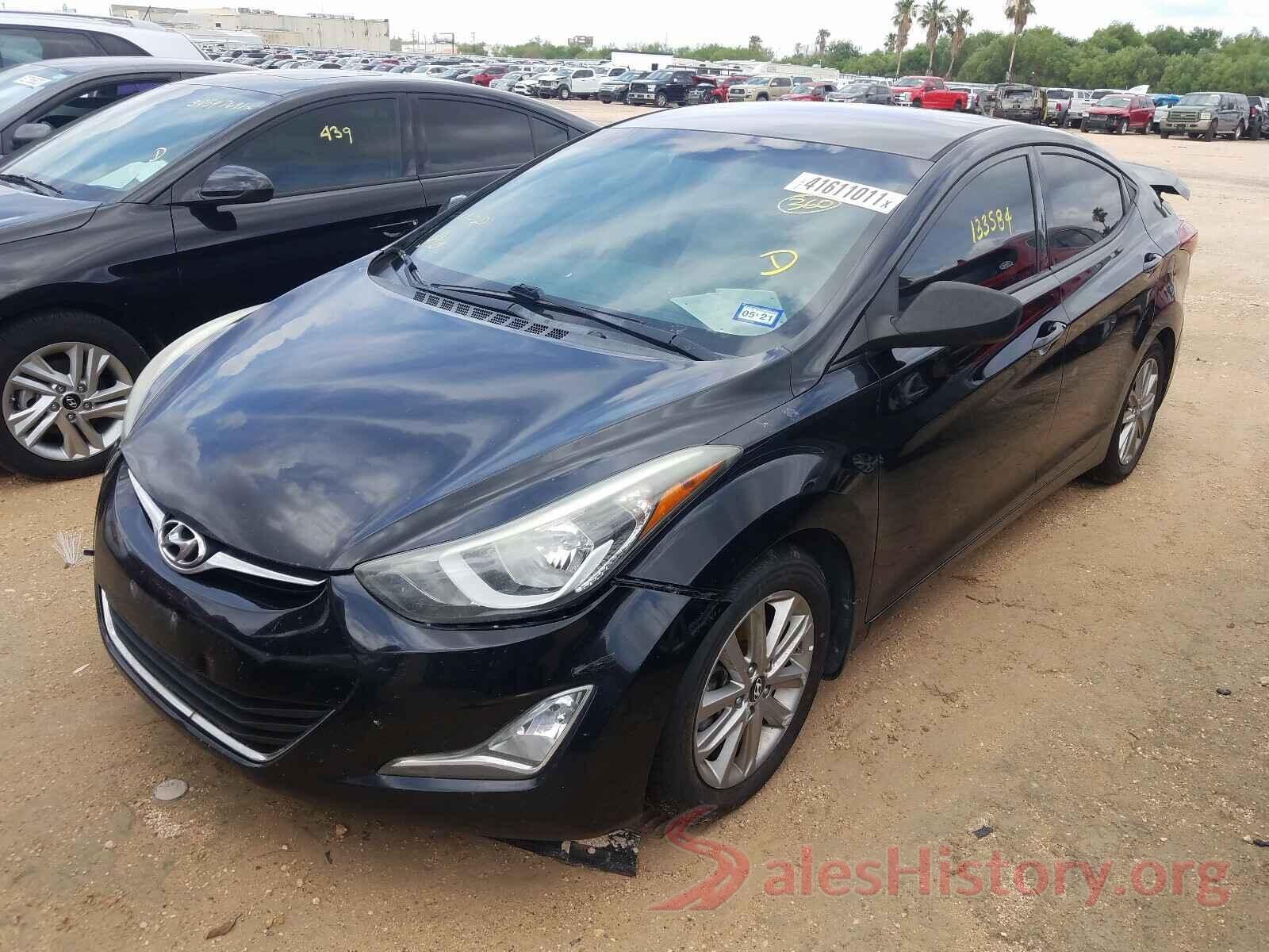 5NPDH4AE4GH656873 2016 HYUNDAI ELANTRA