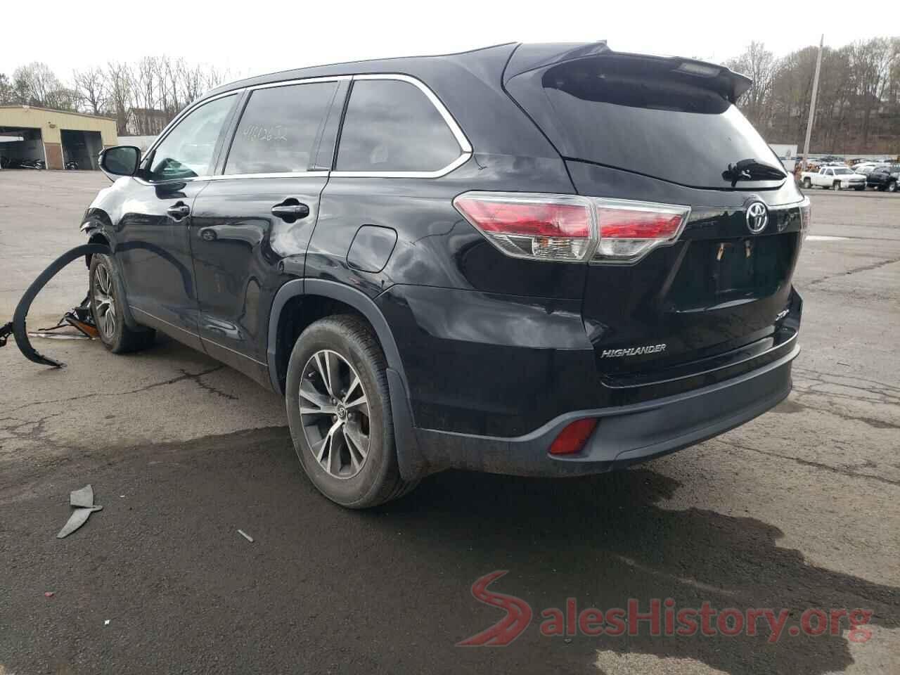 5TDJKRFH3GS289429 2016 TOYOTA HIGHLANDER