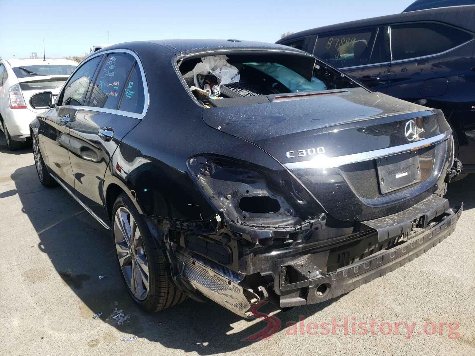 55SWF8DB5KU291875 2019 MERCEDES-BENZ C CLASS