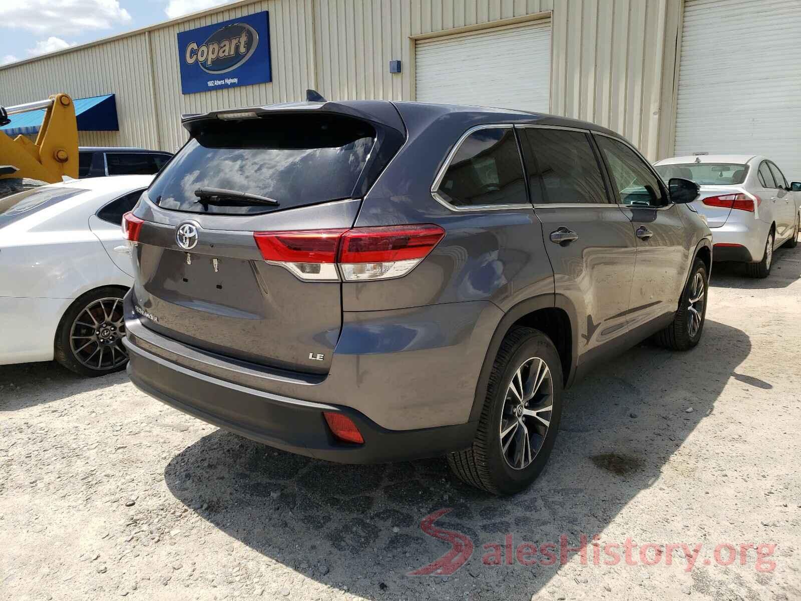 5TDZZRFH0KS362344 2019 TOYOTA HIGHLANDER