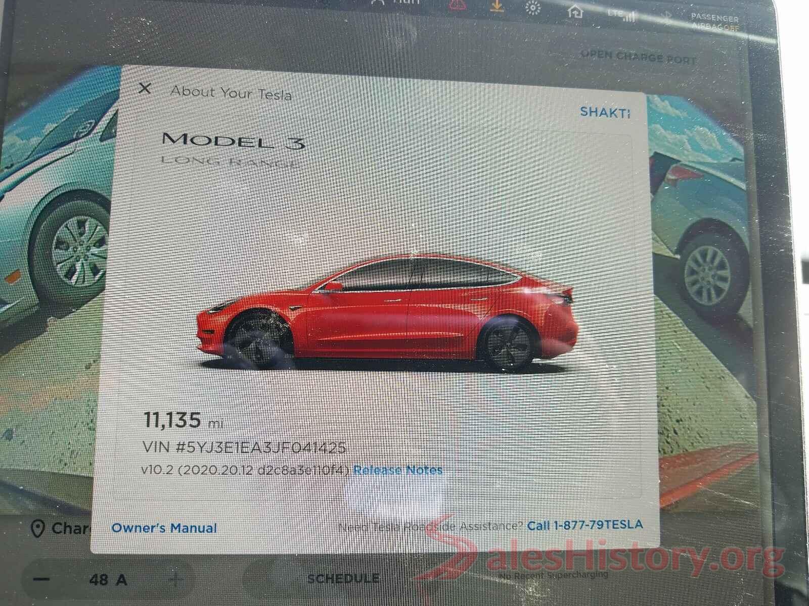 5YJ3E1EA3JF041425 2018 TESLA MODEL 3