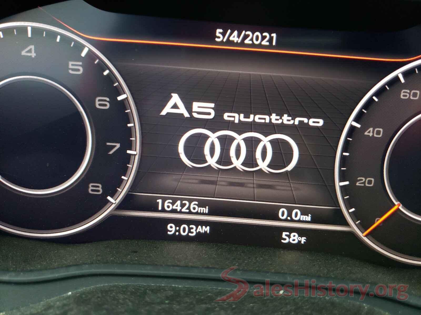 WAUBNCF51KA008181 2019 AUDI A5