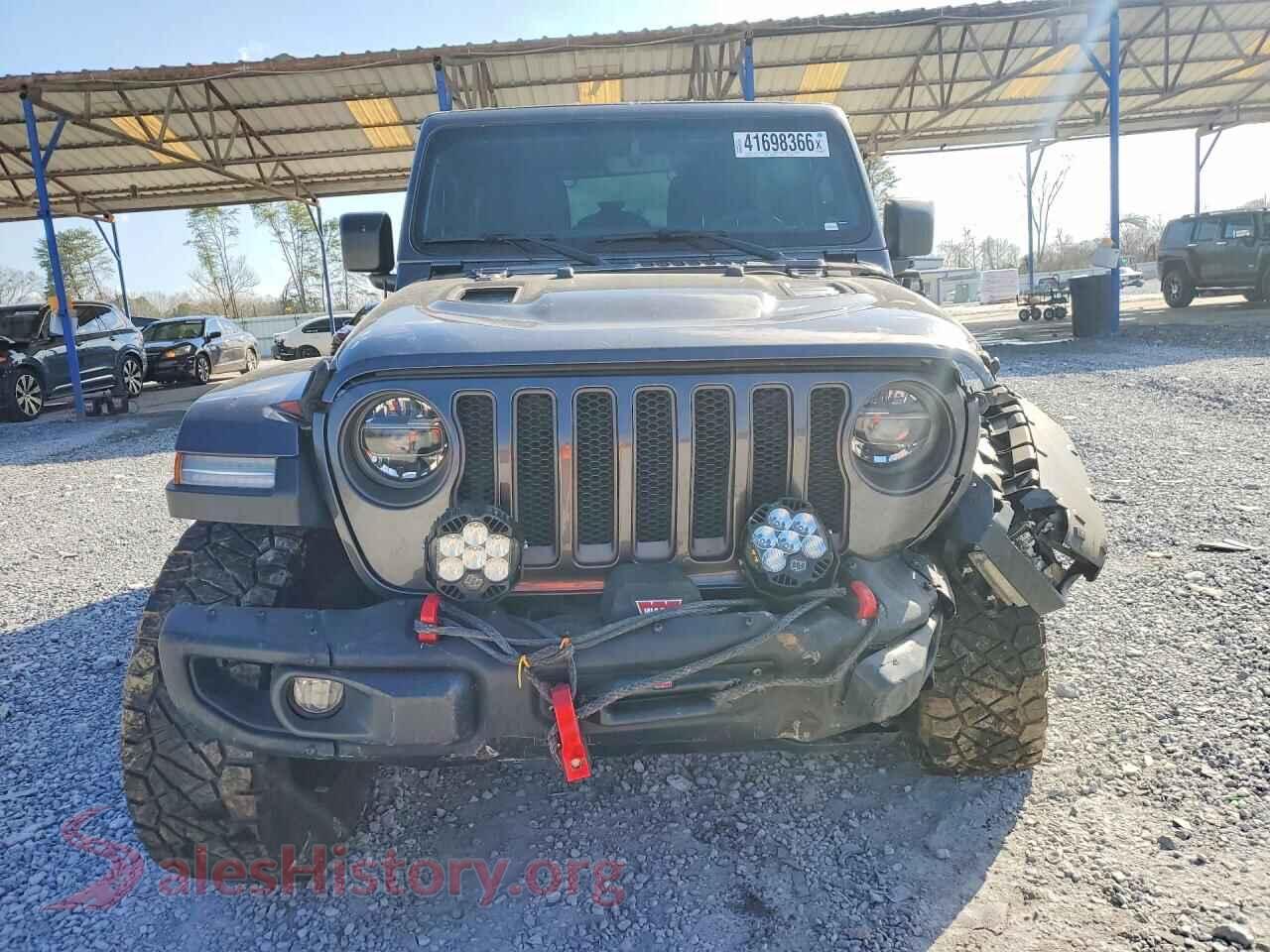 2019 JEEP WRANGLER VIN 1C4HJXFG3KW611606, rear view