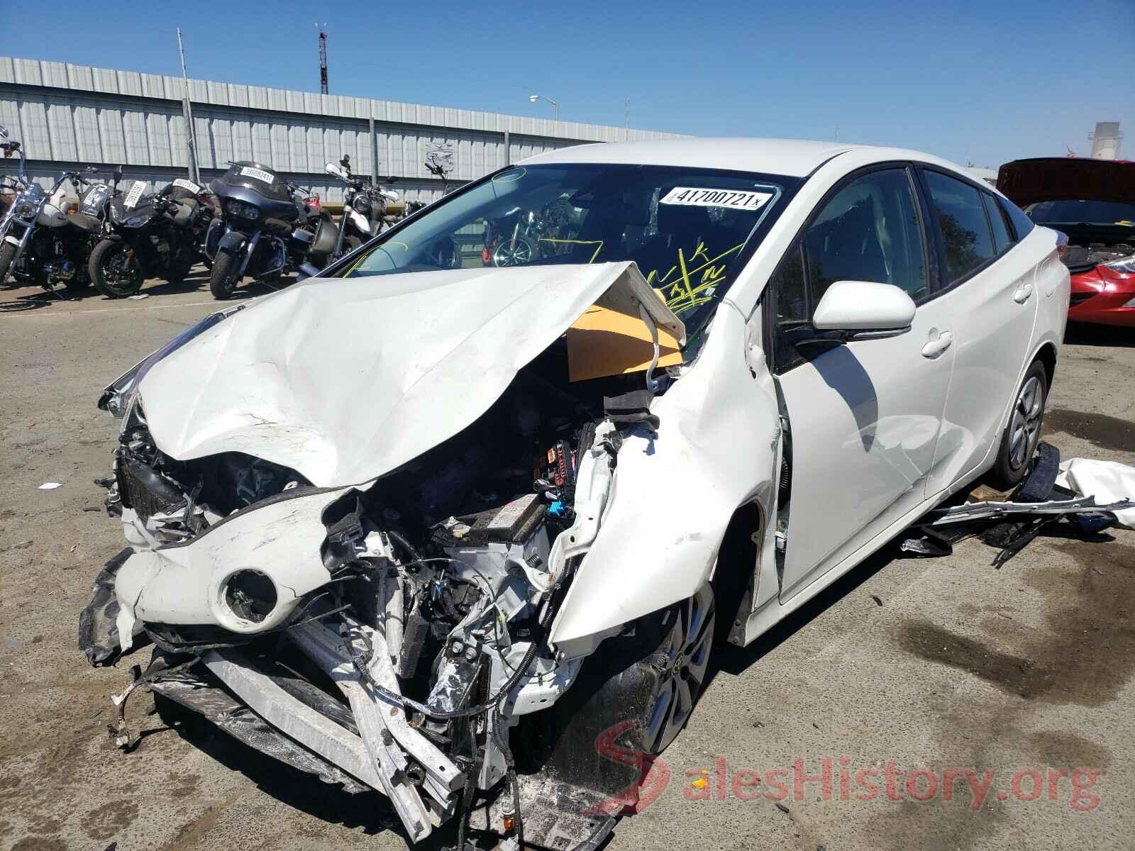 JTDKBRFU8J3070850 2018 TOYOTA PRIUS