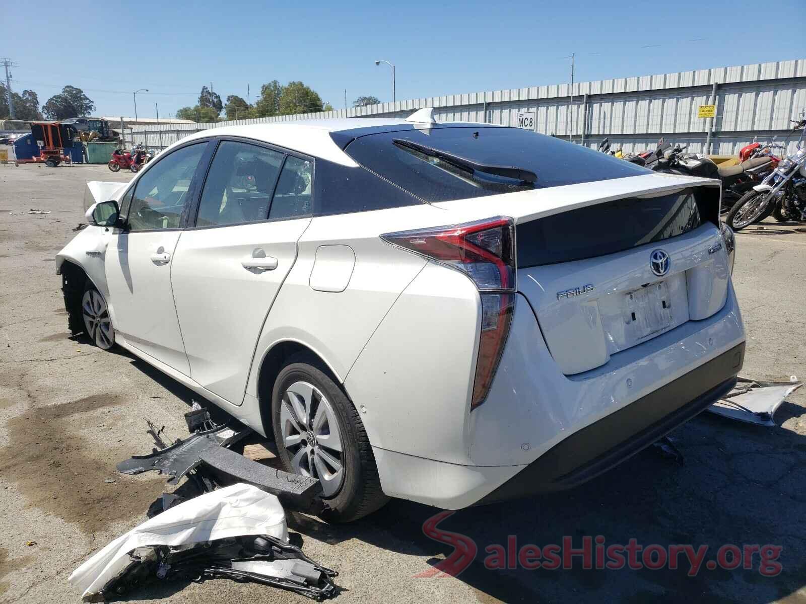 JTDKBRFU8J3070850 2018 TOYOTA PRIUS