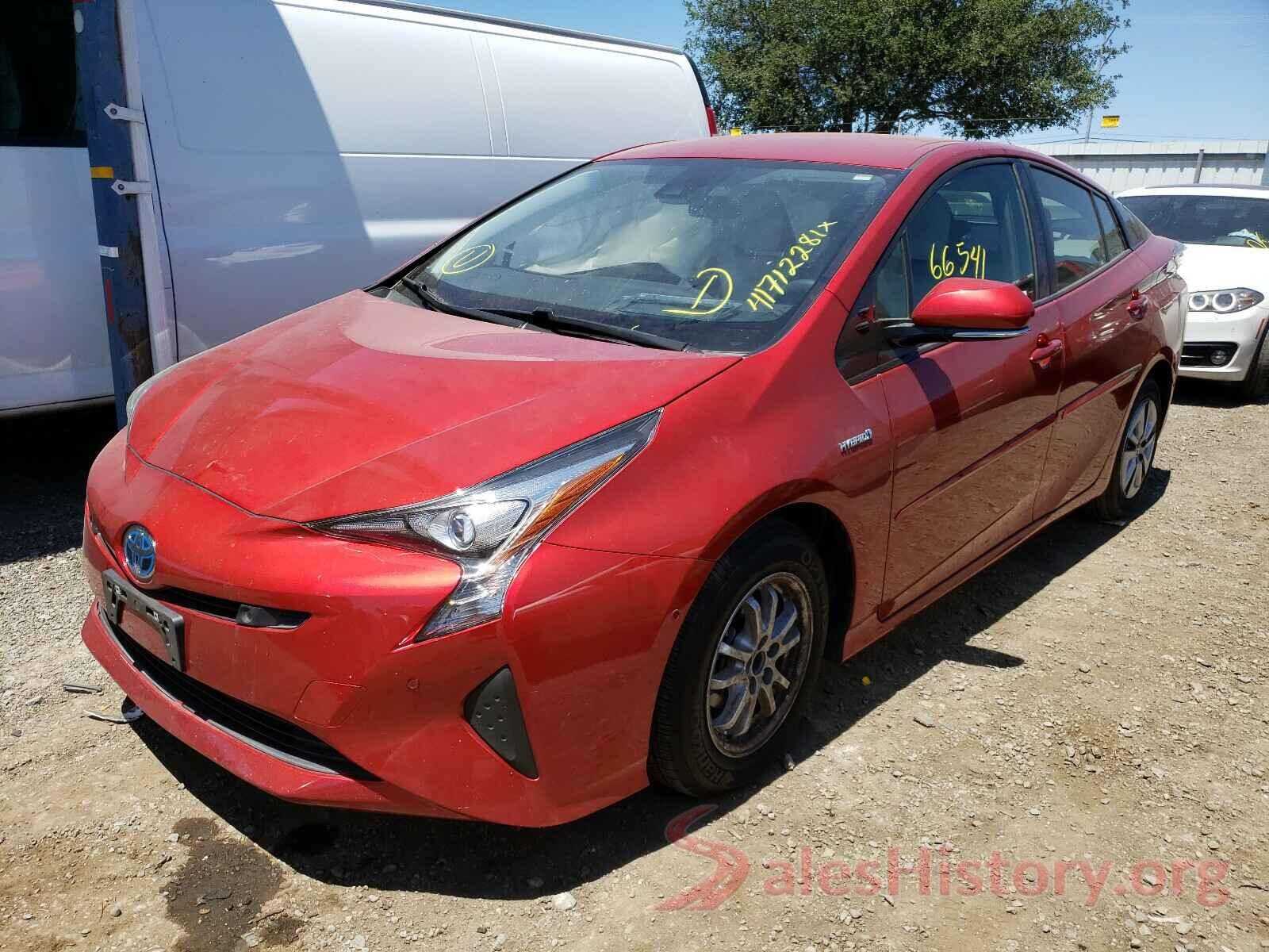 JTDKBRFU9H3564077 2017 TOYOTA PRIUS