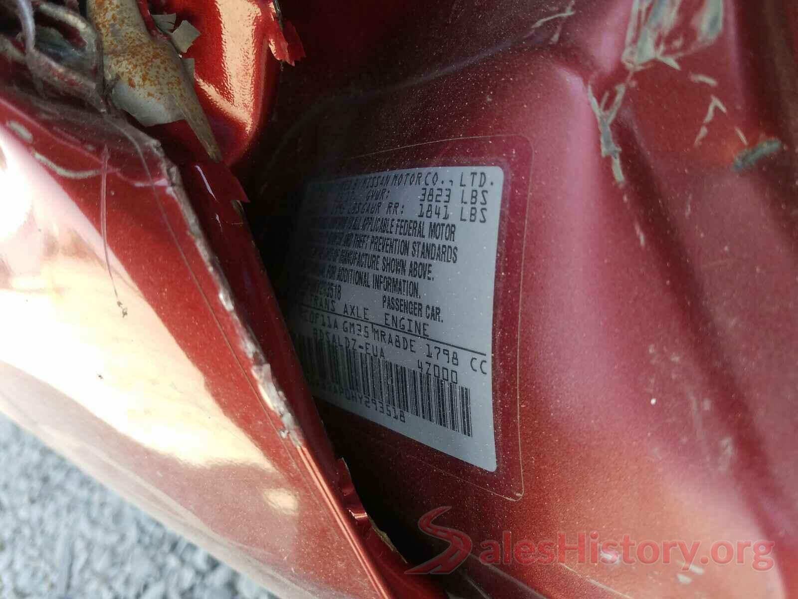 3N1AB7AP0HY293518 2017 NISSAN SENTRA