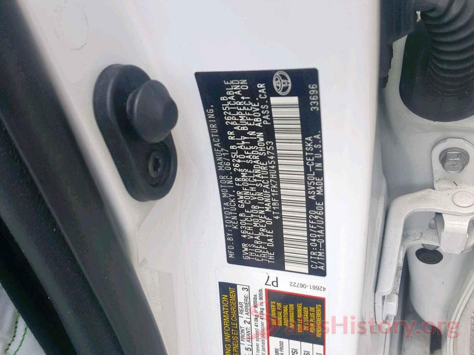 4T1BF1FK7HU454753 2017 TOYOTA CAMRY