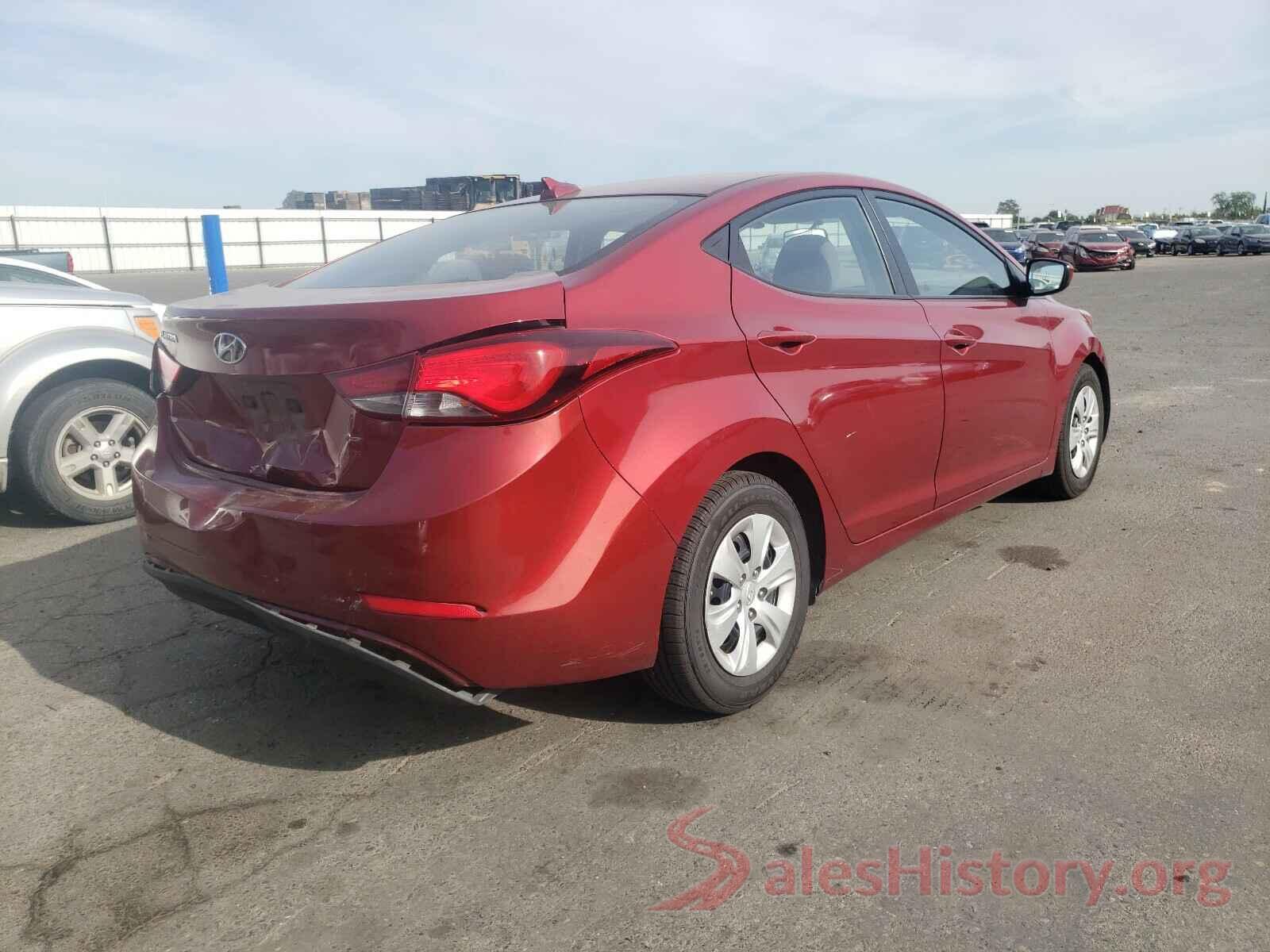 5NPDH4AE4GH674824 2016 HYUNDAI ELANTRA