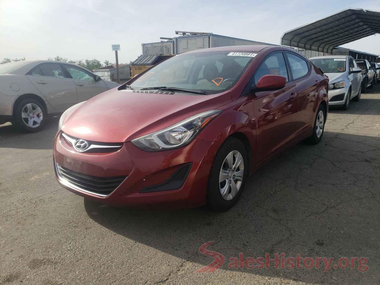 5NPDH4AE4GH674824 2016 HYUNDAI ELANTRA