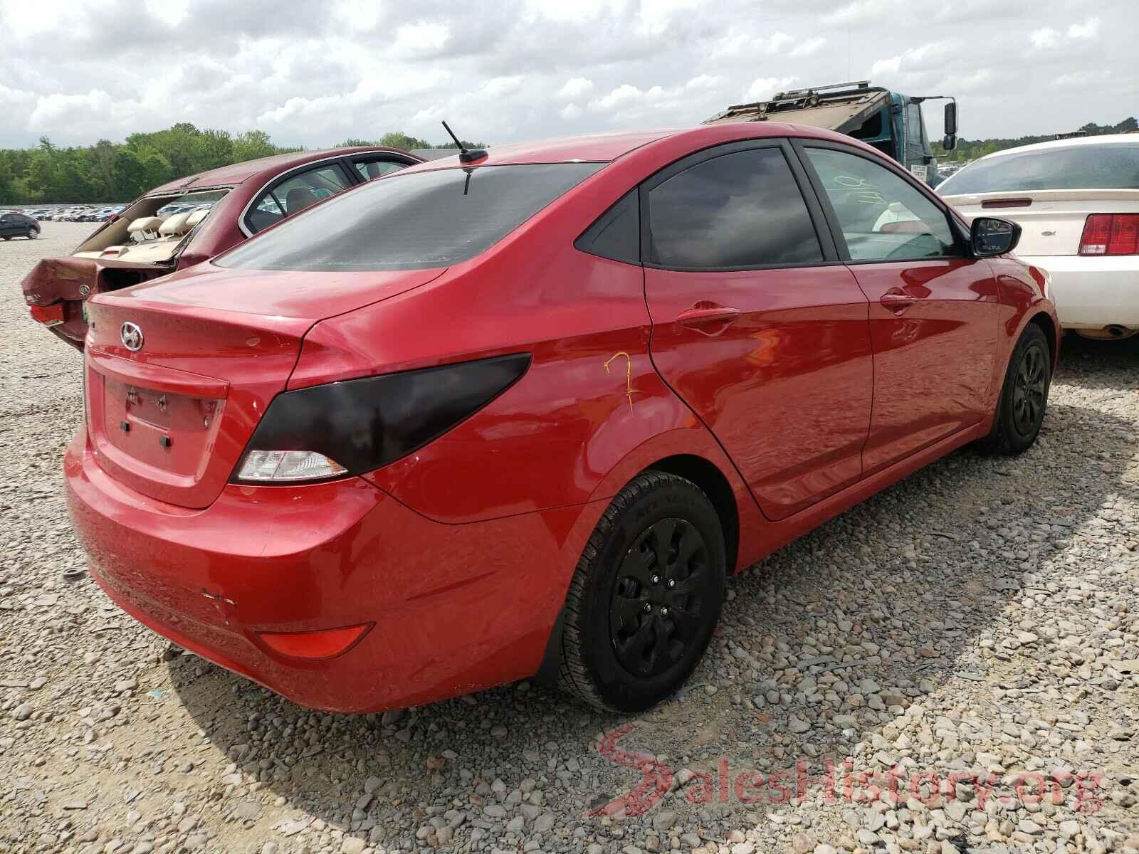 KMHCT4AE6GU151820 2016 HYUNDAI ACCENT