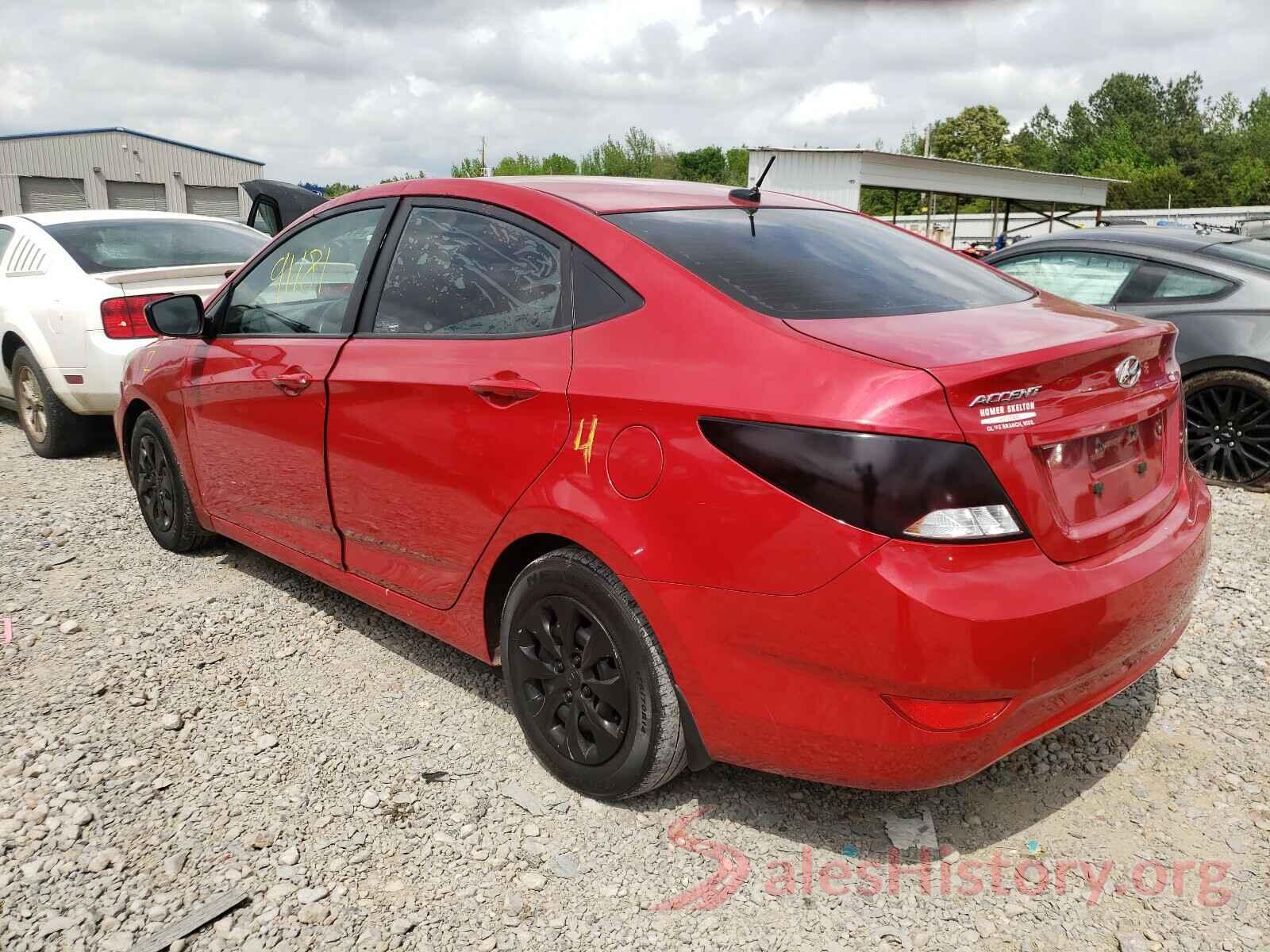 KMHCT4AE6GU151820 2016 HYUNDAI ACCENT