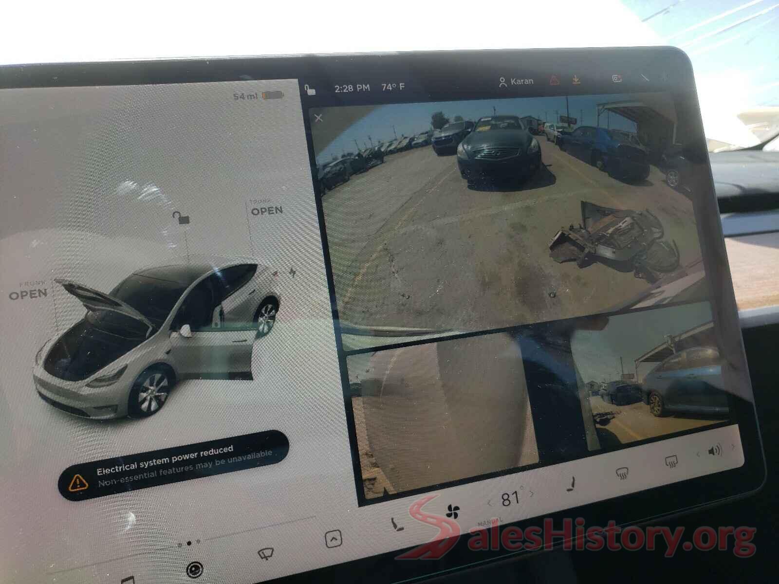 5YJYGDEE6MF160935 2021 TESLA MODEL Y