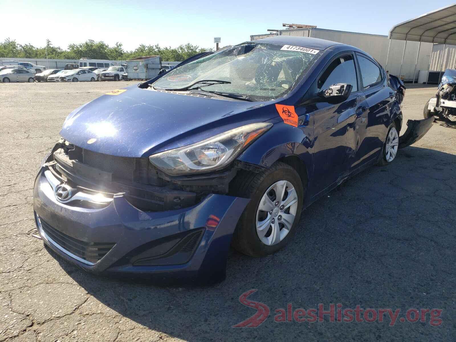 5NPDH4AE7GH747362 2016 HYUNDAI ELANTRA