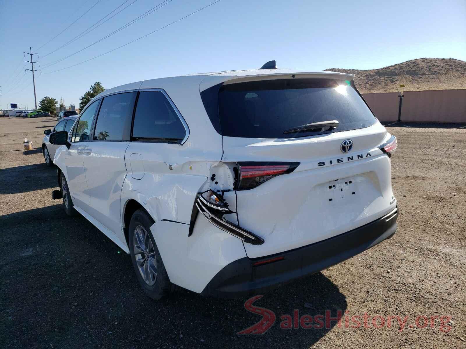 5TDKRKECXMS015623 2021 TOYOTA SIENNA