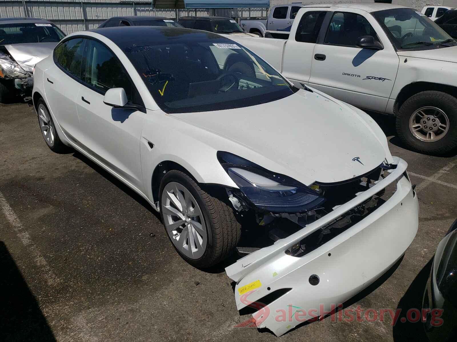 5YJ3E1EA7MF908314 2021 TESLA MODEL 3