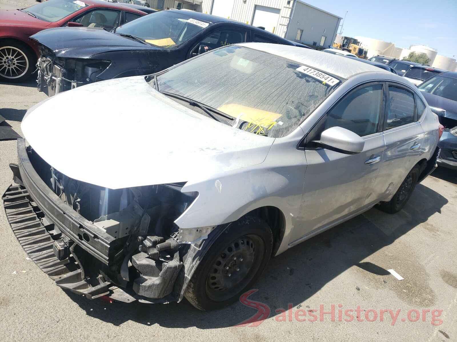 3N1AB7APXKY243541 2019 NISSAN SENTRA