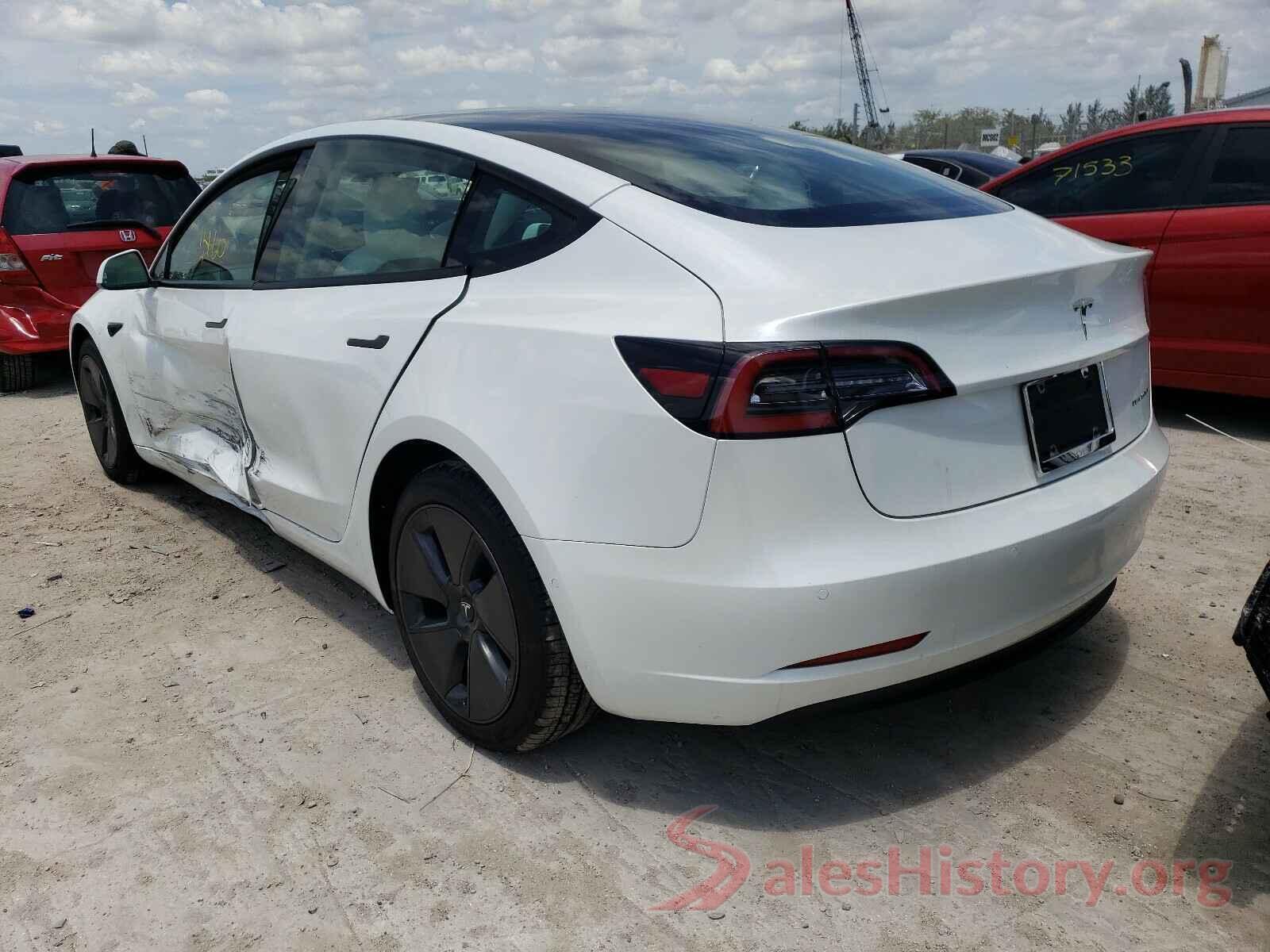 5YJ3E1EB4MF860263 2021 TESLA MODEL 3