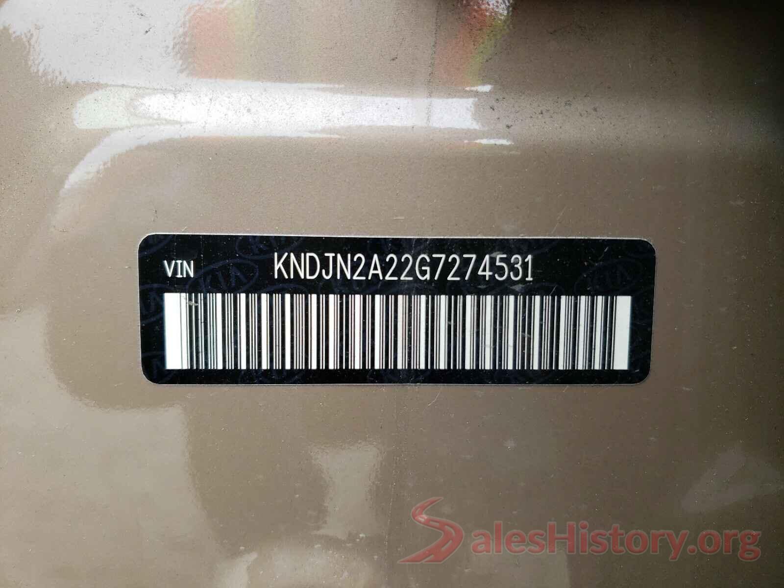 KNDJN2A22G7274531 2016 KIA SOUL