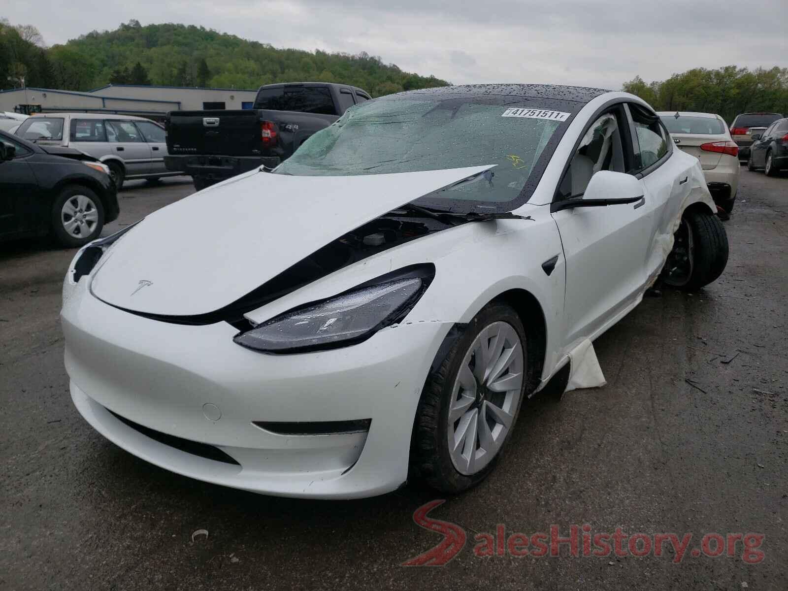 5YJ3E1EB7MF926661 2021 TESLA MODEL 3