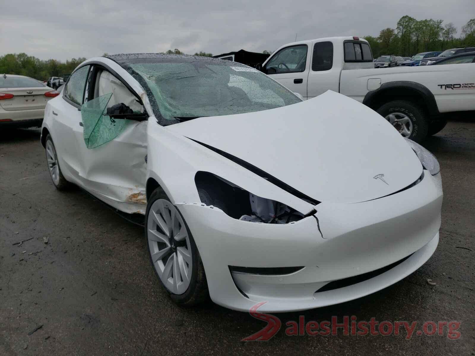 5YJ3E1EB7MF926661 2021 TESLA MODEL 3