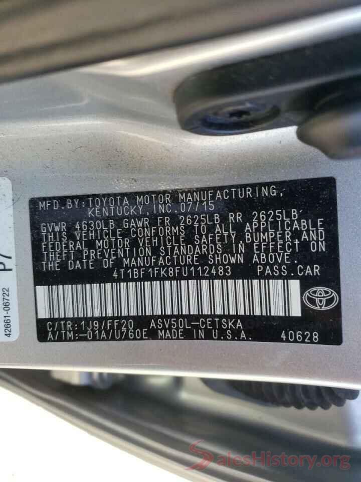 4T1BF1FK8FU112483 2015 TOYOTA CAMRY