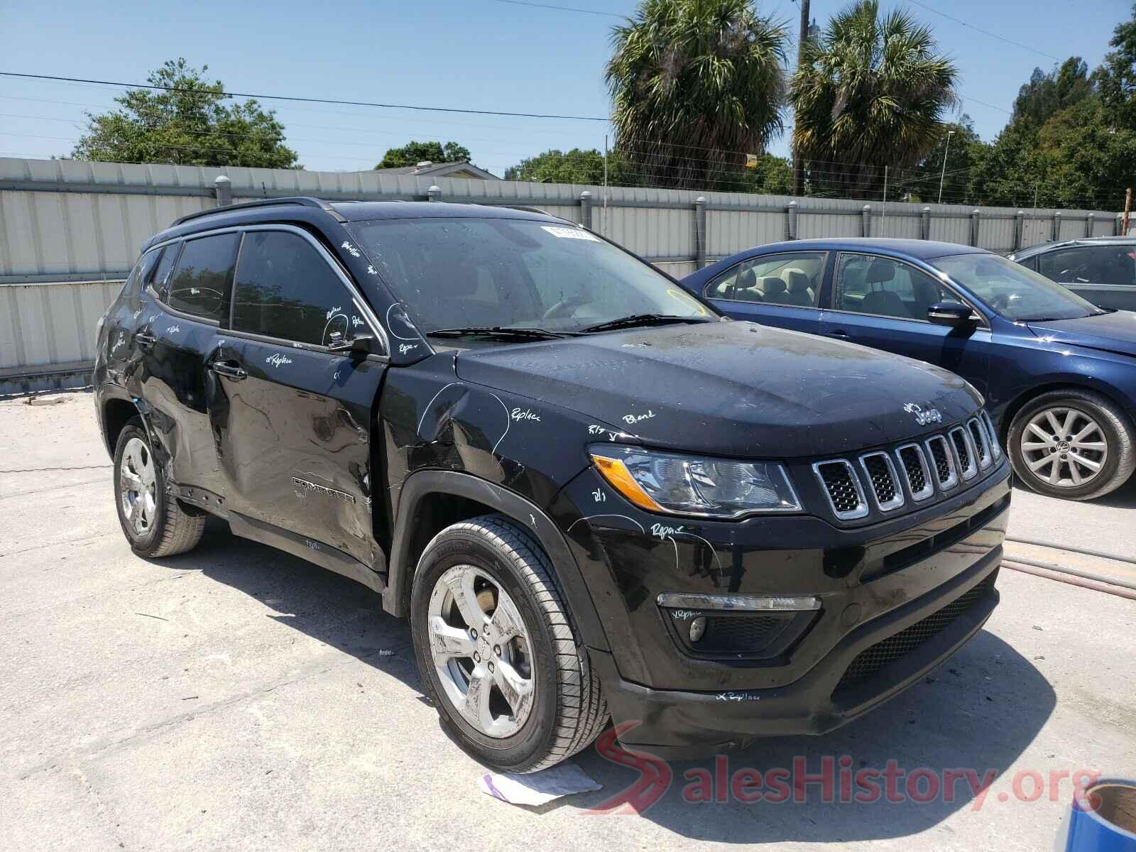 3C4NJCBB0KT615253 2019 JEEP COMPASS